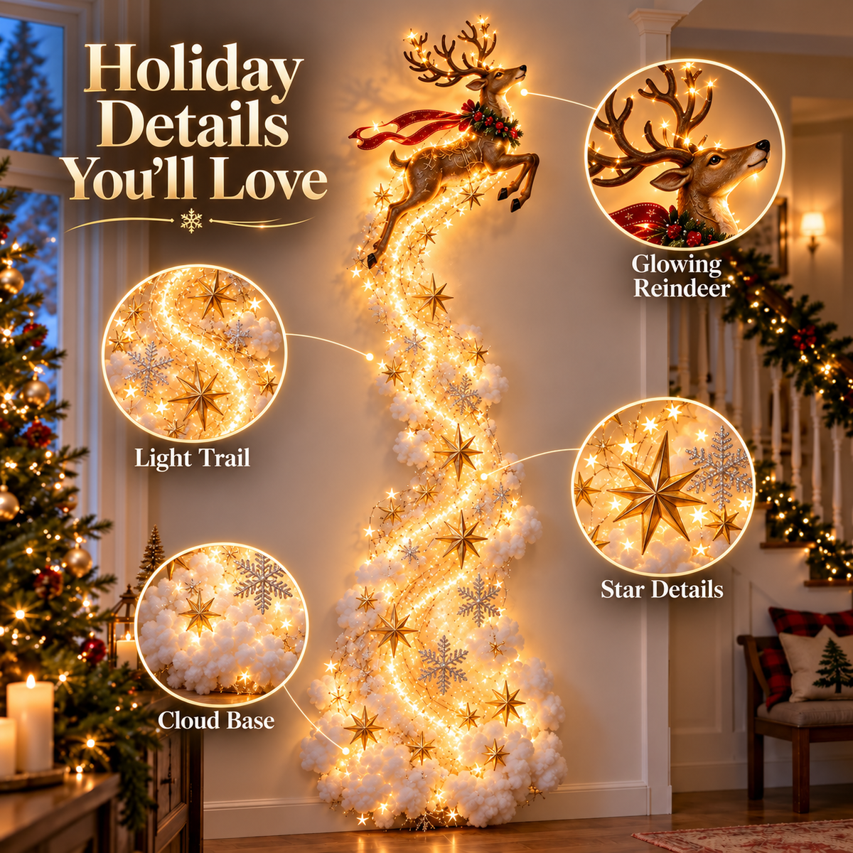 🎁✨Christmas Magic Trail Wall Light🎄