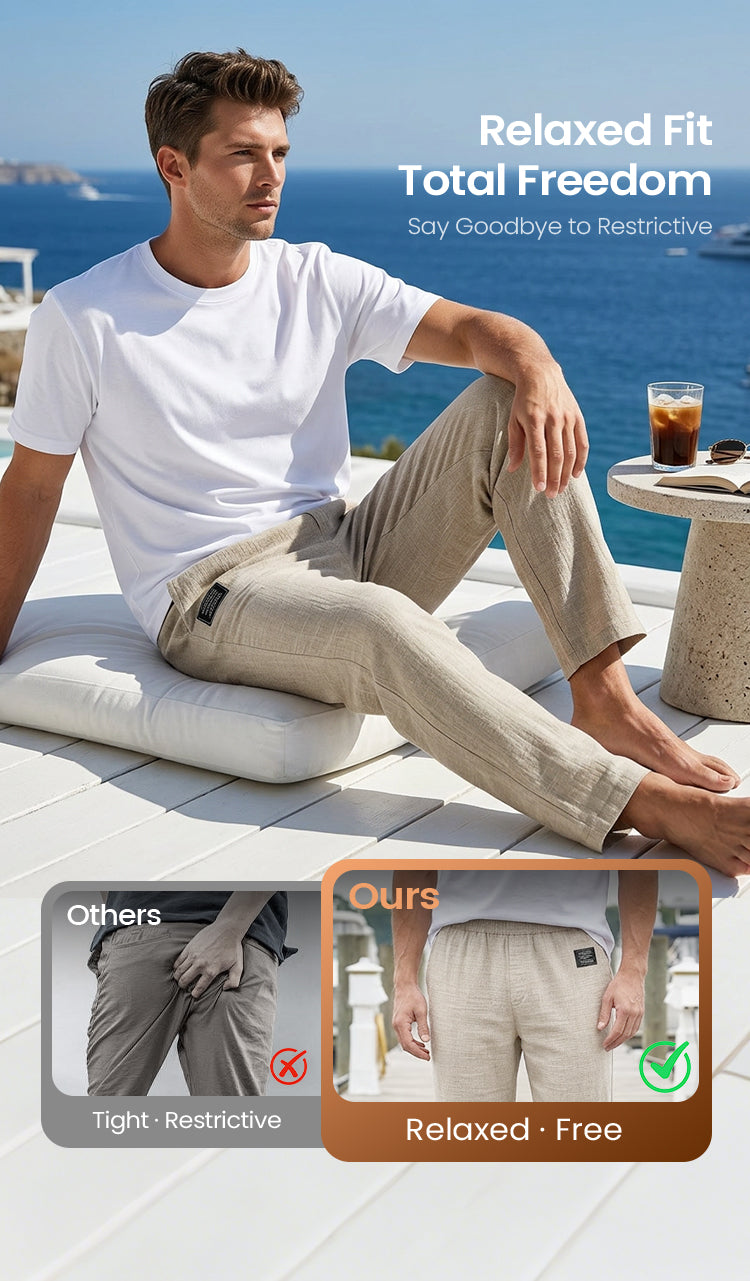 💕LAST DAY SALE 50% OFF!!💕Breathable Straight-Leg Trousers for Men