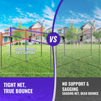 Portable 4-Way Volleyball Game Set