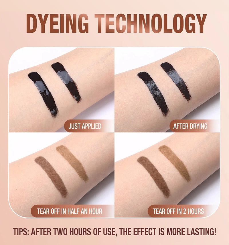 💜LAST DAY SALE BUY 1 GET 1 FREE!!💜Tear-Off Brow Tint – Waterproof, Non-Fading, Long-Lasting Pigment for Precise Brow Definition & Effortless Wild Brow Looks