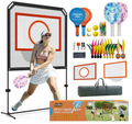 Portable Pickleball Net – Regulation Size Outdoor & Indoor Paddle Game Set with Ball Catch Net & Removable Target