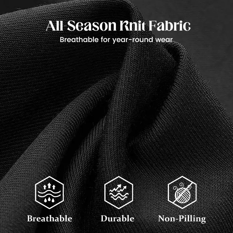 👖 50% OFF NOW!  Men's Straight Leg Pants – Elastic Waist, Drawstring & Knit – Casual Comfort & Breathable
