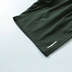 Men's zipper pocket shorts, summer ice silk beach shorts, ice-sense quick-dry sports casual pants, basketball shorts thin, plus-size men's clothing reflective strip design, Menswear，Plain Trouser，suitable for running and fitness. Beige,summe