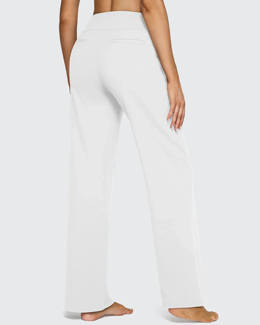 High-Waist Weite Hose — Office Fit，Butt-Lifting