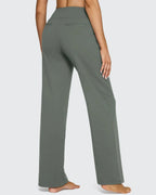 High-Waist Weite Hose — Office Fit，Butt-Lifting