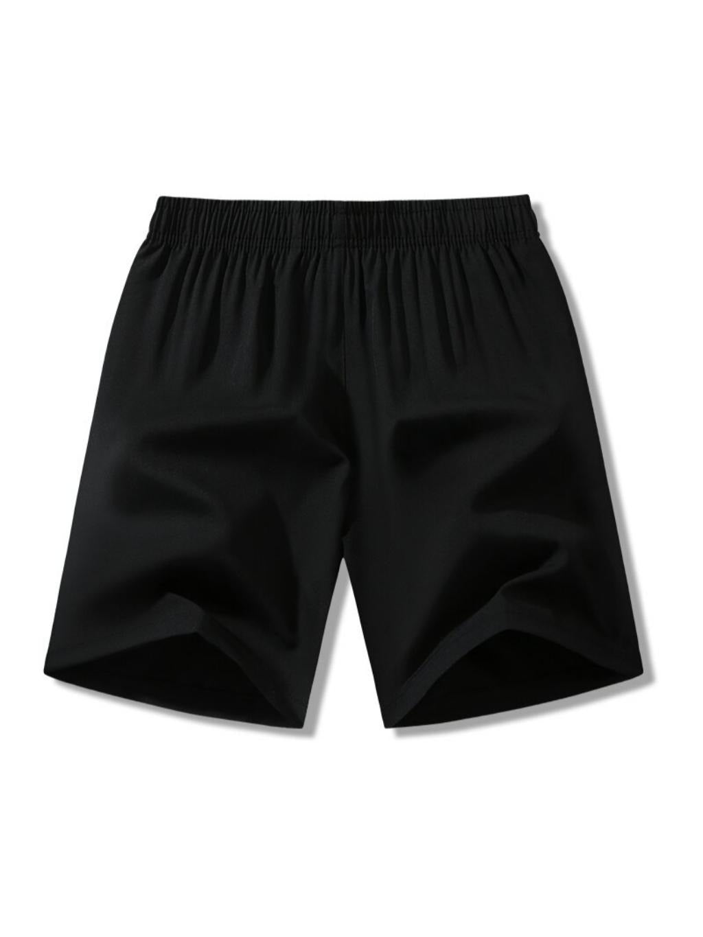 Men's zipper pocket shorts, summer ice silk beach shorts, ice-sense quick-dry sports casual pants, basketball shorts thin, plus-size men's clothing reflective strip design, Menswear，Plain Trouser，suitable for running and fitness. Beige,summe