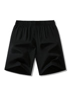 Men's zipper pocket shorts, summer ice silk beach shorts, ice-sense quick-dry sports casual pants, basketball shorts thin, plus-size men's clothing reflective strip design, Menswear，Plain Trouser，suitable for running and fitness. Beige,summe