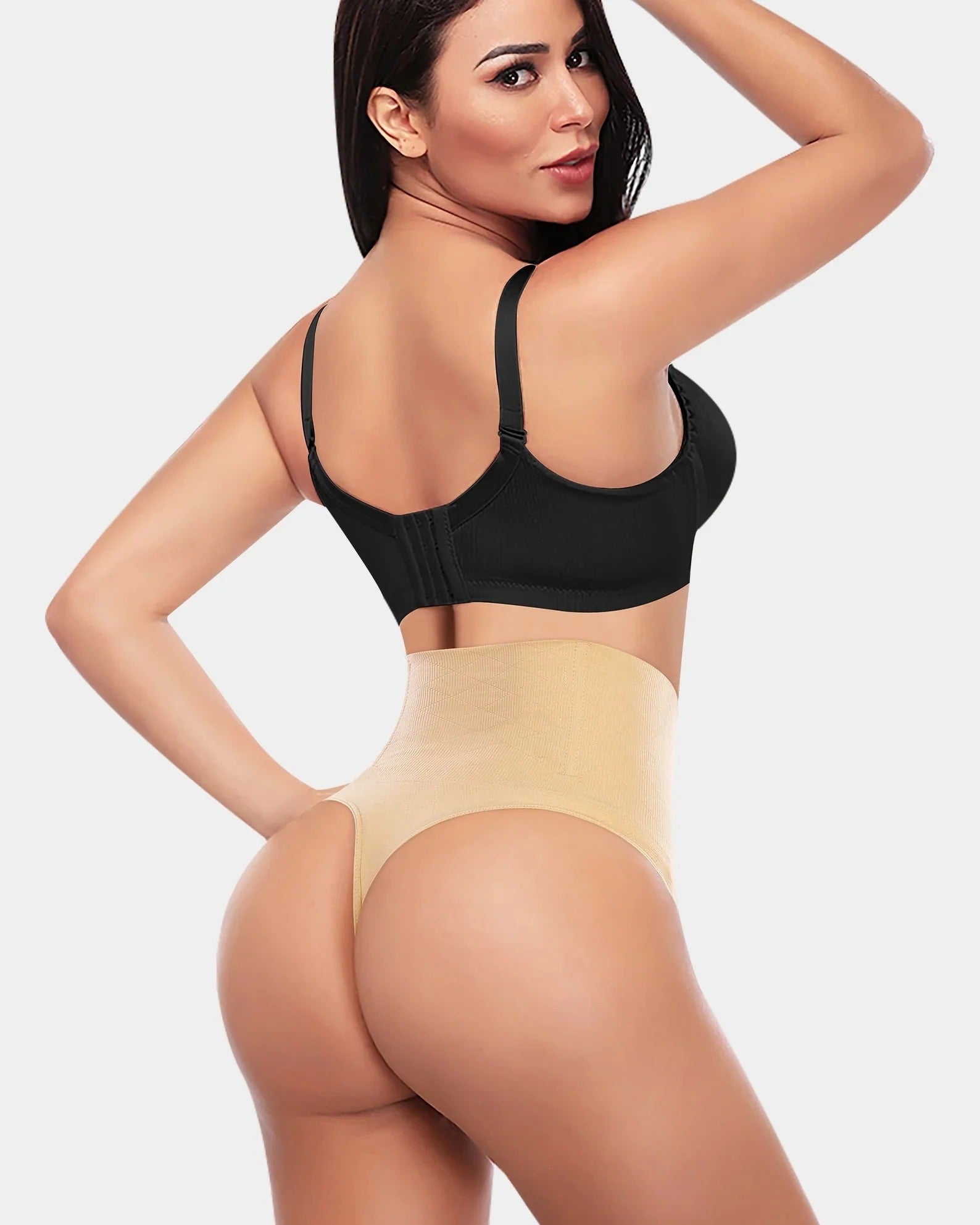 High-waisted sexy thongs for slim waist shaping